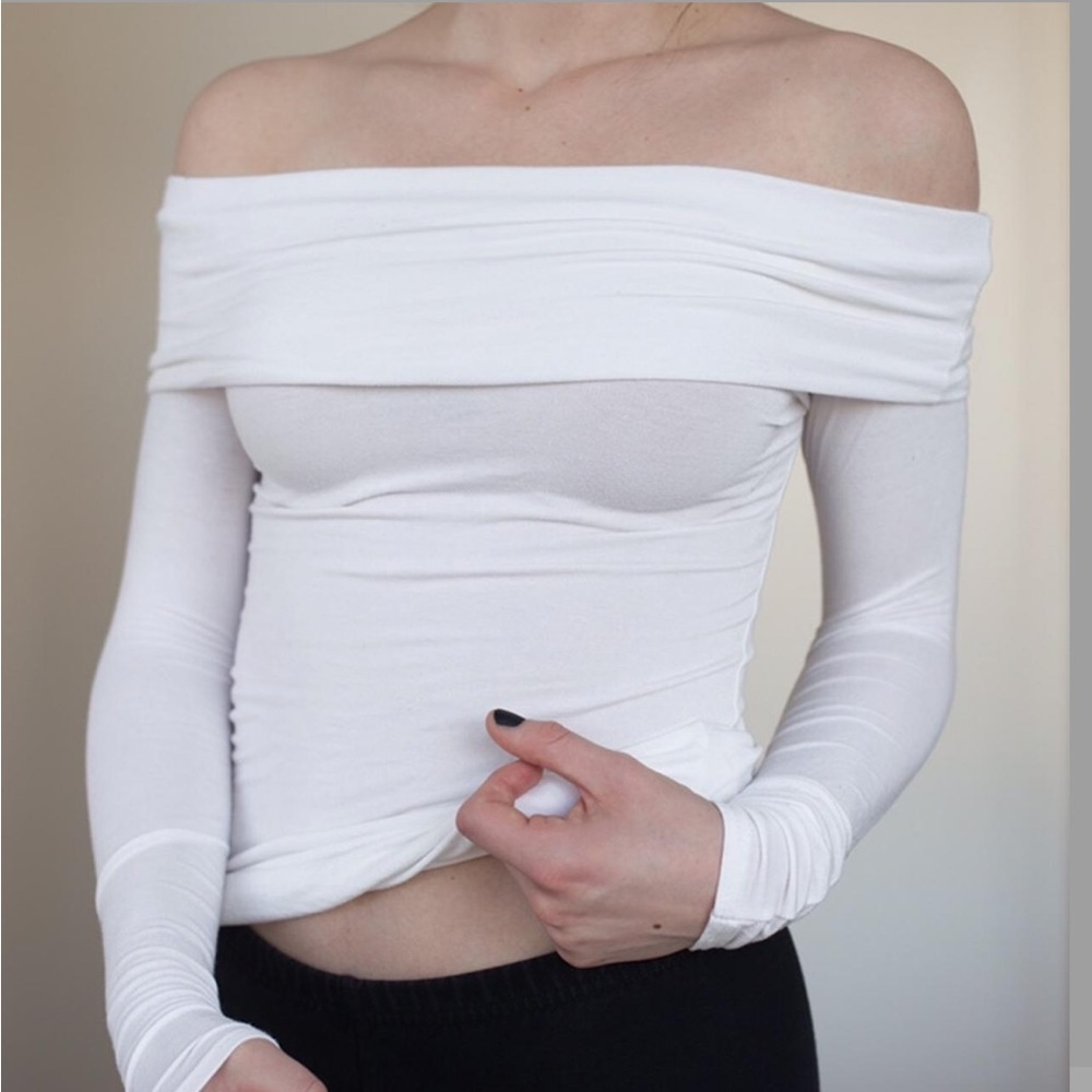 Boohoo Off the Shoulder Crop Top